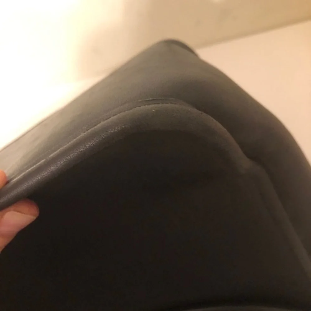 Coach vintage black leather briefcase laptop bag